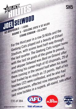 2017 Select AFL Hilites #SH5 Joel Selwood Back